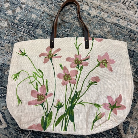 Two's Company Handbags - Twos Company Floral Tote Bag